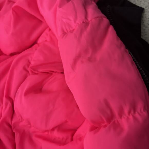 Vintage 90s Columbia Retro Apres Ski Jacket Coat 80s Pink Black Neon Small Party - Picture 16 of 16